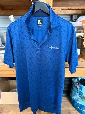 FootJoy Blue Players Performance Polo Shirt